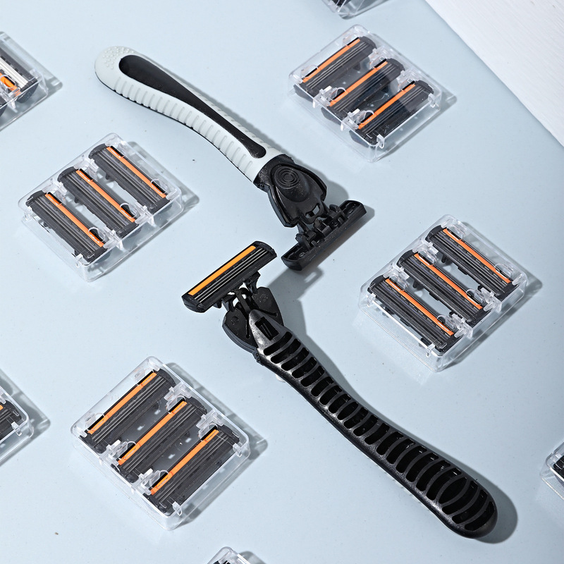ALSHABAB disposable razor men's 3-layer manual razor 1 handle 20 head suit imported steel