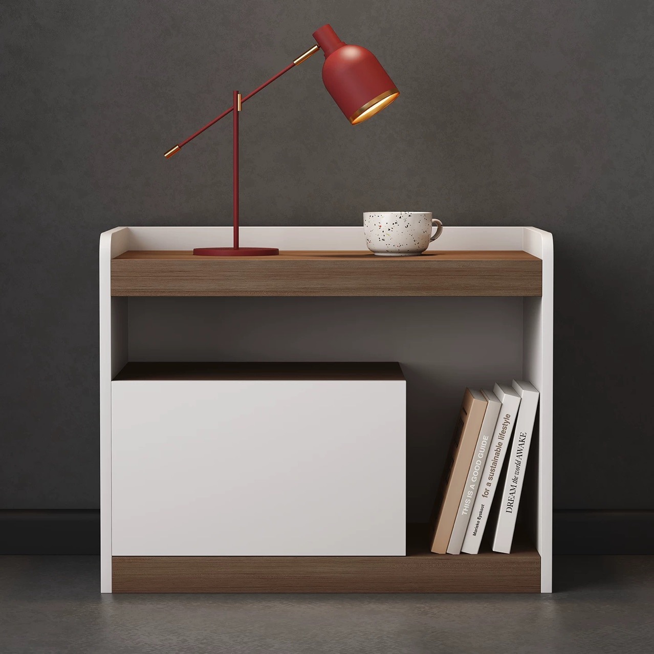Italian minimalist creative designer nightstand modern simple luxury Nordic ins style bedside cabinet floor type