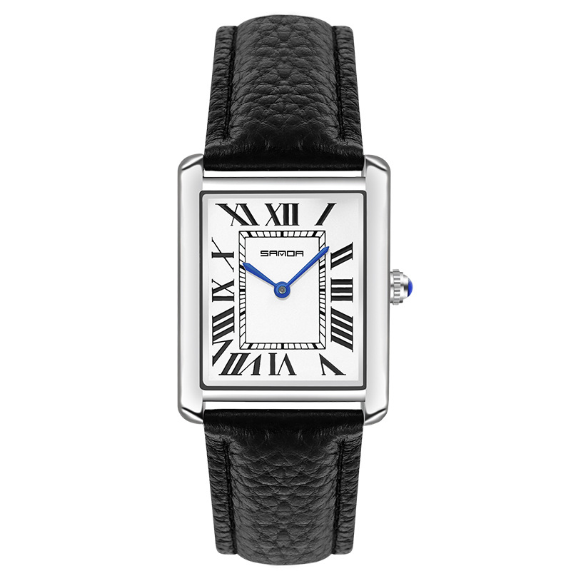 SANDA P1108 Nuevo movimiento de cuarzo Las Mujeres Pequeño cinturón Moda personalizada simple reloj