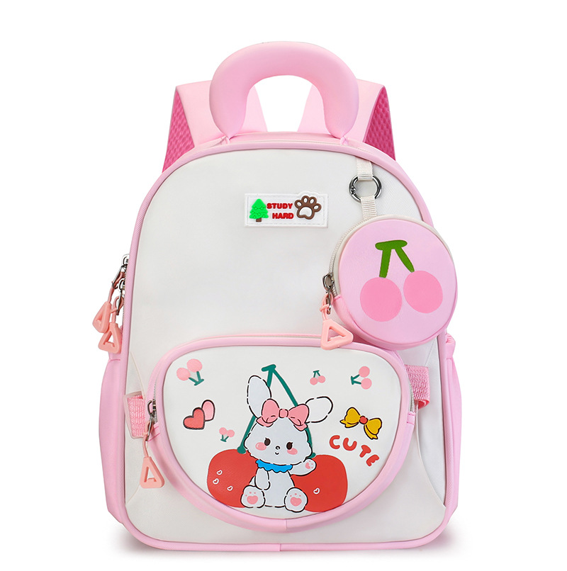 Nuevos productos transfronterizos mochila de jardín de infantes bonita conejo dinosaurio mochila para niños, mochila ligera y cómoda para niños y niñas