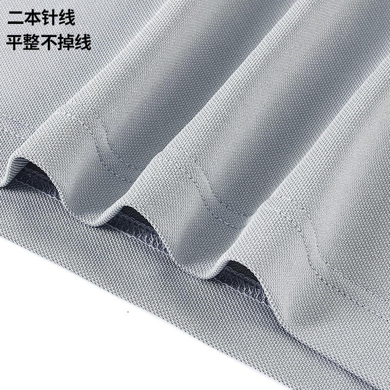 Enfriar transpirable anti-arruga equipo de manga corta solapa camiseta cultural camisa de publicidad camisa polo personalizado TRABAJO ROPA logo