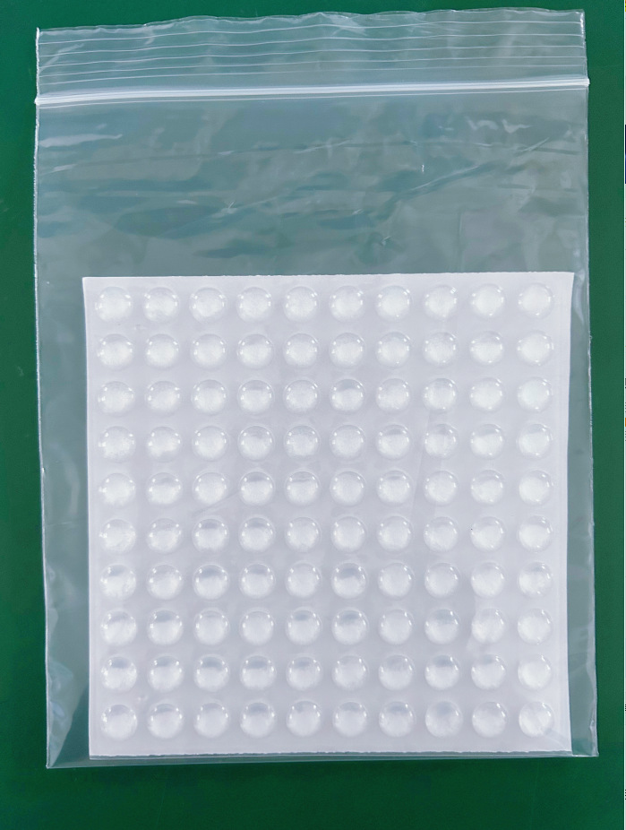 Manija de la puerta almohadilla anticolisión silenciador amortiguador de partículas de gel de sílice partículas de silicona transparentes almohadillas de silicona para el hogar pegatinas anticolisión