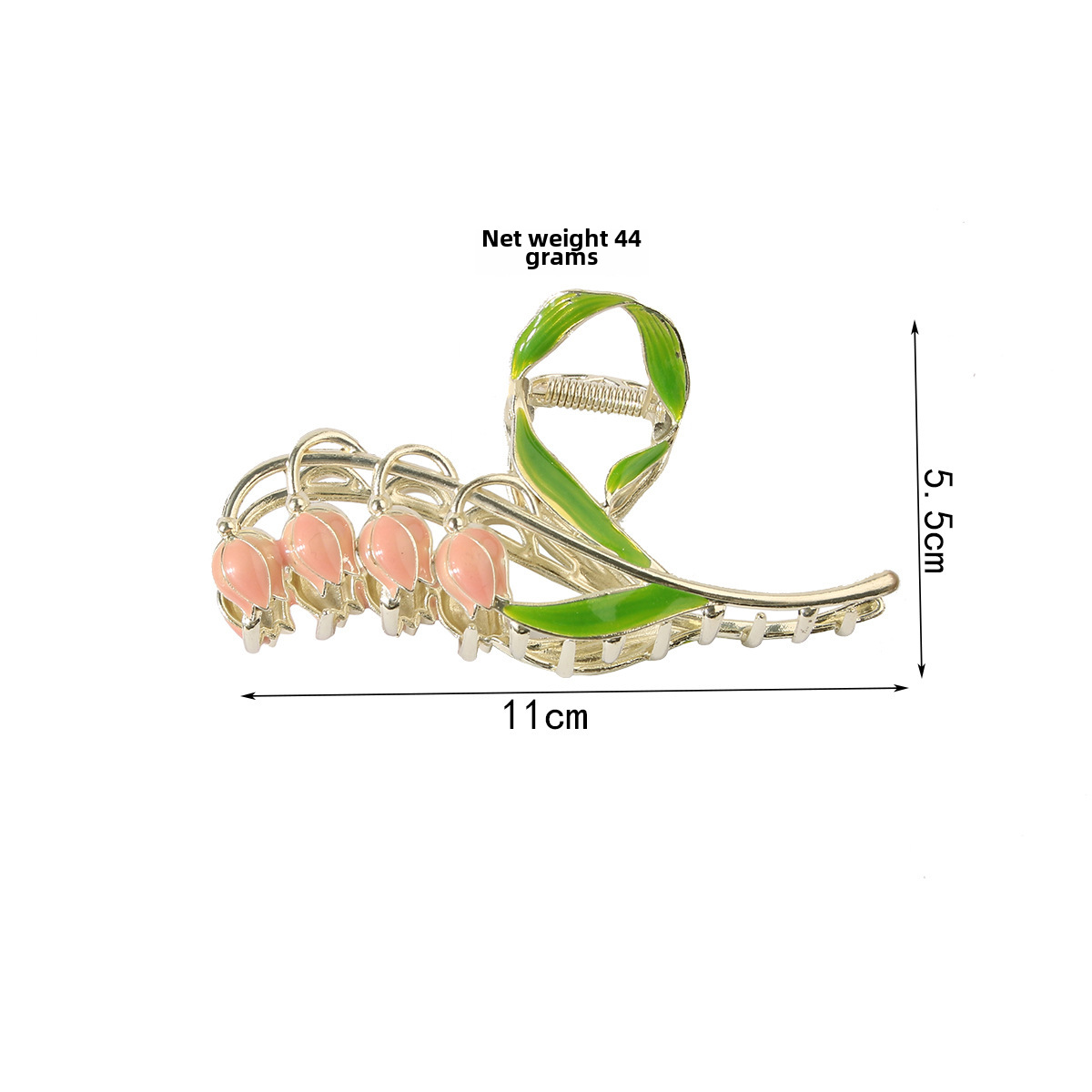 Pinza per capelli a tulipano in metallo stile coreano_voghion.com
