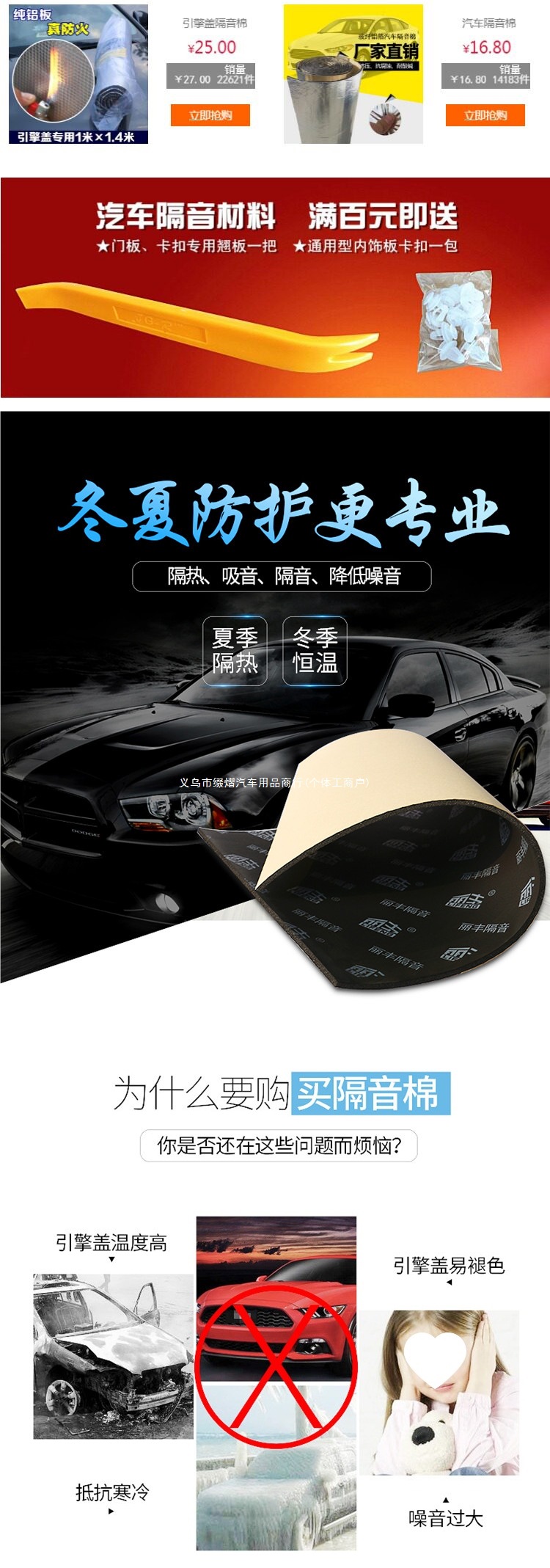 Lifeng automotive soundproofing and heat insulation cotton, including soundproofing and noise reduction for car doors, chassis, and engine hoods, as well as other heat insulation pads