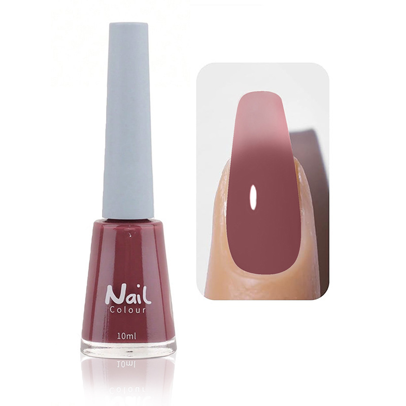 Oily non-peeling long-lasting nail polish baking-free quick-drying non-fading nude transparent nail polish wholesale
