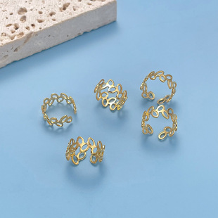 5*12mm hip hop African dirty braid hair buckle iron ear buckle open small leaf hair ring braid hair ring