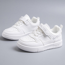 软底儿童小白鞋子2025新款春秋学生男孩白色运动板鞋夏季女童鞋子