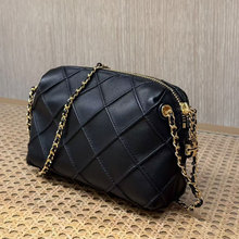 TB女包2025新款169226FLEMING 真皮枕头包女菱形斜挎链条包通勤