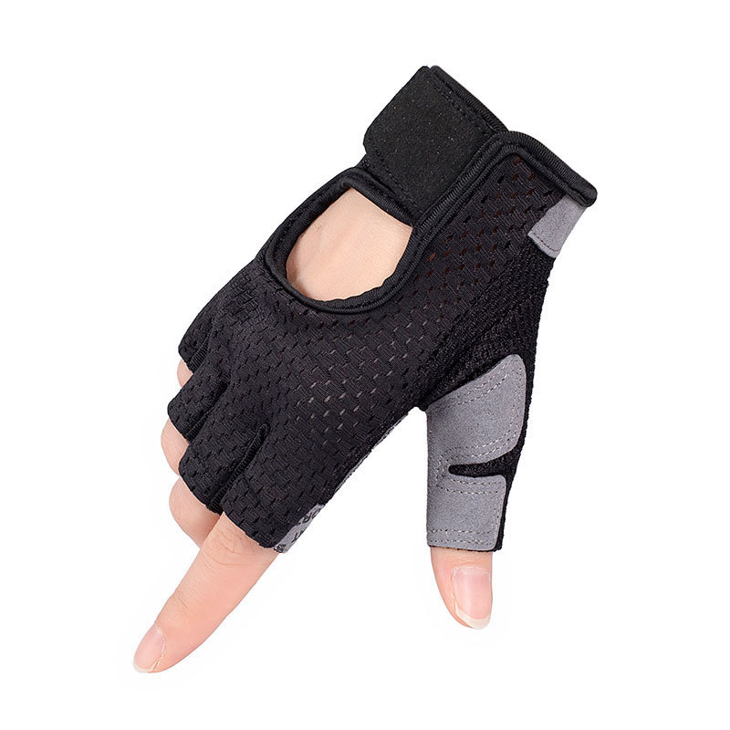 Half-Finger Fitness Gloves Gray