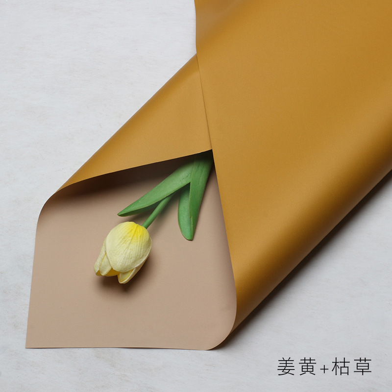 Ouya Paper Series Estilo coreano Primer amor Papel de color sólido Papel de embalaje de flores Ramo floristería Paquete de regalo floral Papel de flores