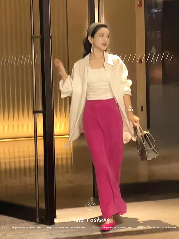 慵懒风气质御姐宽松休闲白色衬衫半裙女装2025秋冬新款时尚两件套|undefined