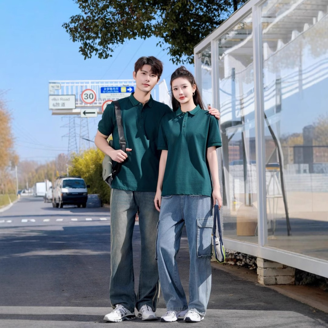 Libro agrietado, suave y fresco, verano, nuevo estilo, elástico transpirable, agradable para la piel, camisa POLO de manga corta de negocios para hombres, cabello de una pieza