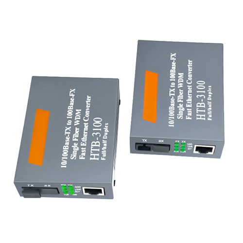 Optical Fiber Transceiver HTB-3100-25KM Single-Mode Single-Fiber 1 Optical 2 Electrical 4 Electrical 8 Electrical Photoelectric Converter