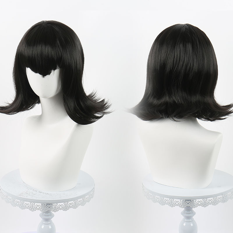 Manmeng Fairy Hostel Vampire's Daughter Mavis Cos Wig Mavis Twist Black Short Hair