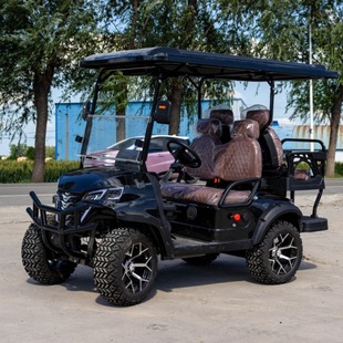 Tourist Attraction Four-Wheel Sightseeing Vehicle, Hunting Off-Road Classic Car, 4-Seat Small Golf Cart Hightop