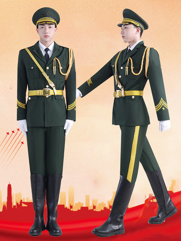 国旗班仪仗队服装中学生升旗仪式礼服学校护卫队护旗手演出服套装|undefined
