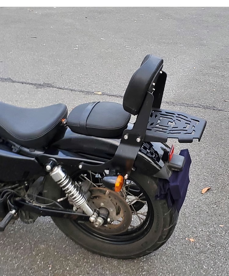 Muscle car Wolf suitable for Harley X48 backrest tail shelf rear tail frame tail back modification