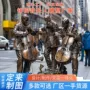 广场人物景观音乐人雕塑