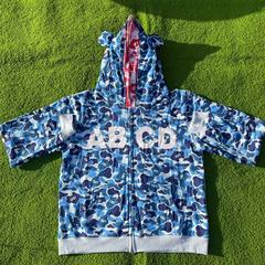 BAPE スウェットシャツ JOSEWONG ピンク、パープル、ブルー、レッド ダブルハット ストリート トレンド 男女 カップル ニッチ イン カジュアル ジャケット