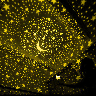 Starry Sky Projection Lamp, Romantic Bedroom Girl Heart Star Lamp, Chinese Valentine's Day Gift for Classmates, Birthday Gift, Female Night Light