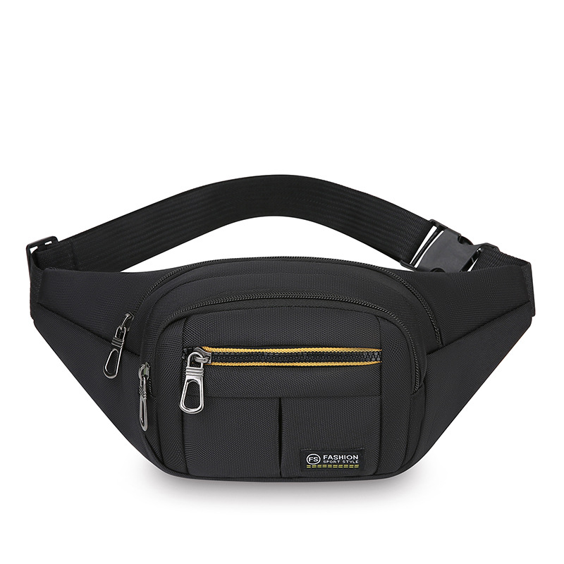 Riñonera deportiva ligera multifuncional, ocio al aire libre, bolso de mensajero de un solo hombro simple, bolso de pecho de moda portátil de gran capacidad para hombres