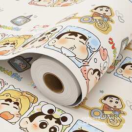 卡通桌面翻新贴纸自粘宿舍书桌防水遮丑特厚改造儿童墙纸橱柜改色