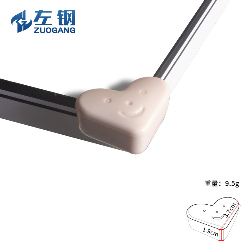 하트 모양의 충돌 방지 각도-연근 전분 색상