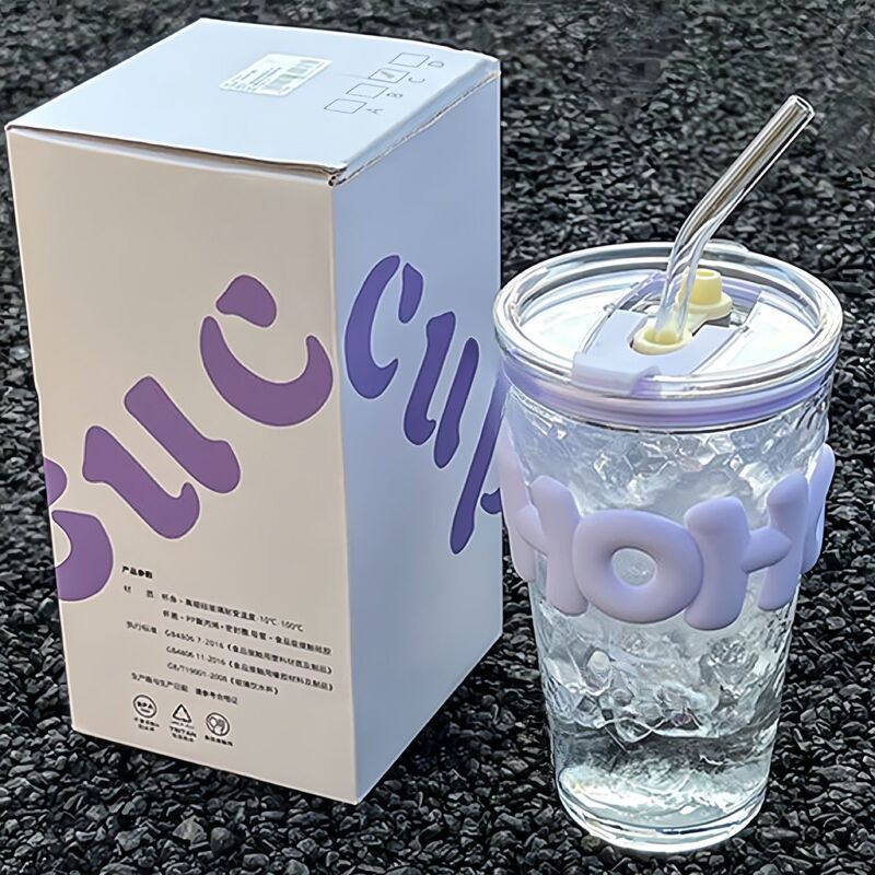 Alphabet Cup Glass Cup Ins Style High Color Value Large Capacity Home Office Coffee Straw Juice Cup Alphabet Cup Glass Cup Ins Style High Color Value Large Capacity Home Office Coffee Straw Juice Cup