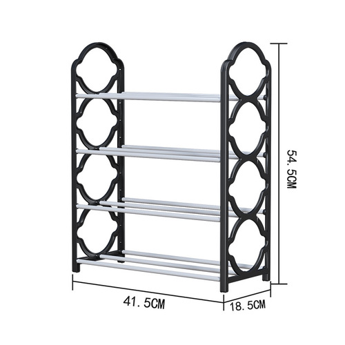 Simple four-layer shoe rack new simple door shoe storage rack student dormitory lace assembly detachable shoe rack