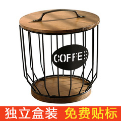 クロスボーダー鉄スナック収納ボックスカフェ収納ラックリビングルームキッチンホーム家具コーヒーカプセル収納バスケット