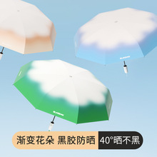 自动高颜值太阳伞女防晒防紫外线遮阳晴雨两用便携折叠伞超轻雨伞