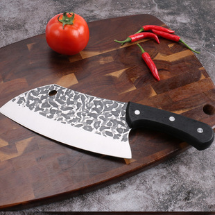 Cross-Border Export Foreign Trade Kitchen Knife Women's Kitchen Knife Hand-Forged Slicing Knife Lightweight Household Vegetable and Meat Cutting Knife Wholesale