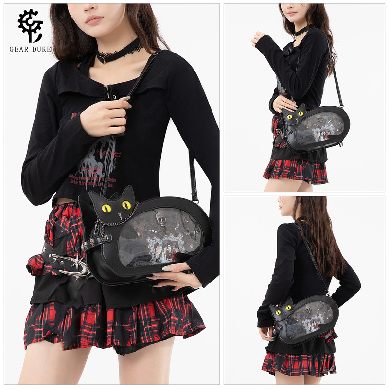 Niche Creative Cat-Themed Crossbody Bag, Cute Anime-Style Versatile Bag for Girls, Cross-Border Hot Seller Niche Creative Cat-Themed Crossbody Bag, Cute Anime-Style Versatile Bag for Girls, Cross-Border Hot Seller