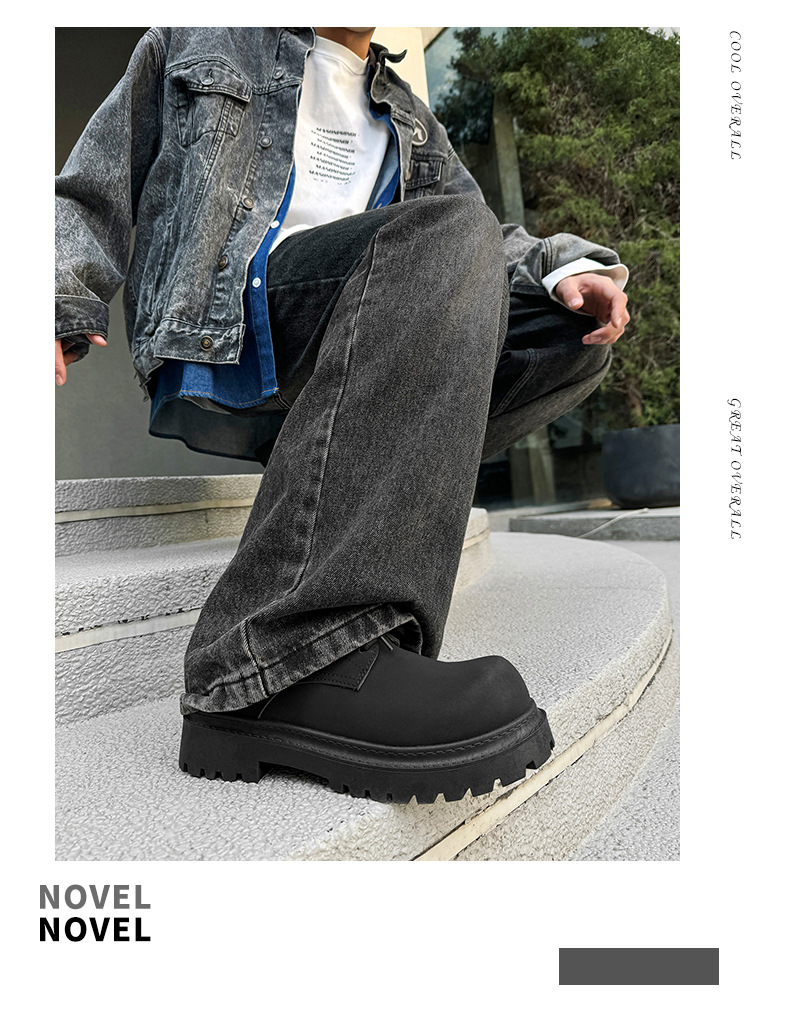 ShoeVault Stivali Martin da uomo bassi 2025 Primavera Quattro Stagioni Retro Casual Stile Britannico Scarpe Derby in Pelle con Alluce Valgo_voghion.com