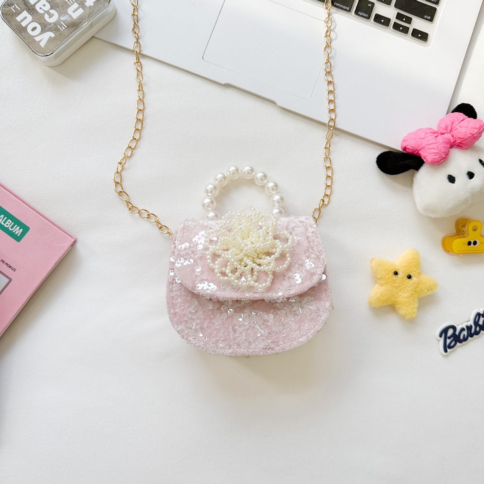 Bonito bolso de niños en línea nueva moda extranjera bebé niña princesa cambio de hombro mochila de moda