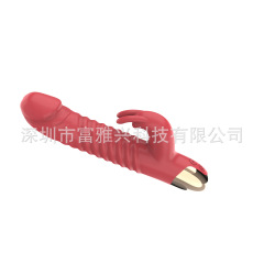 マルチ周波数伸縮回転ビーズ振動マッサージ棒女性用g点高潮振動棒陰茎自慰器成人性用品