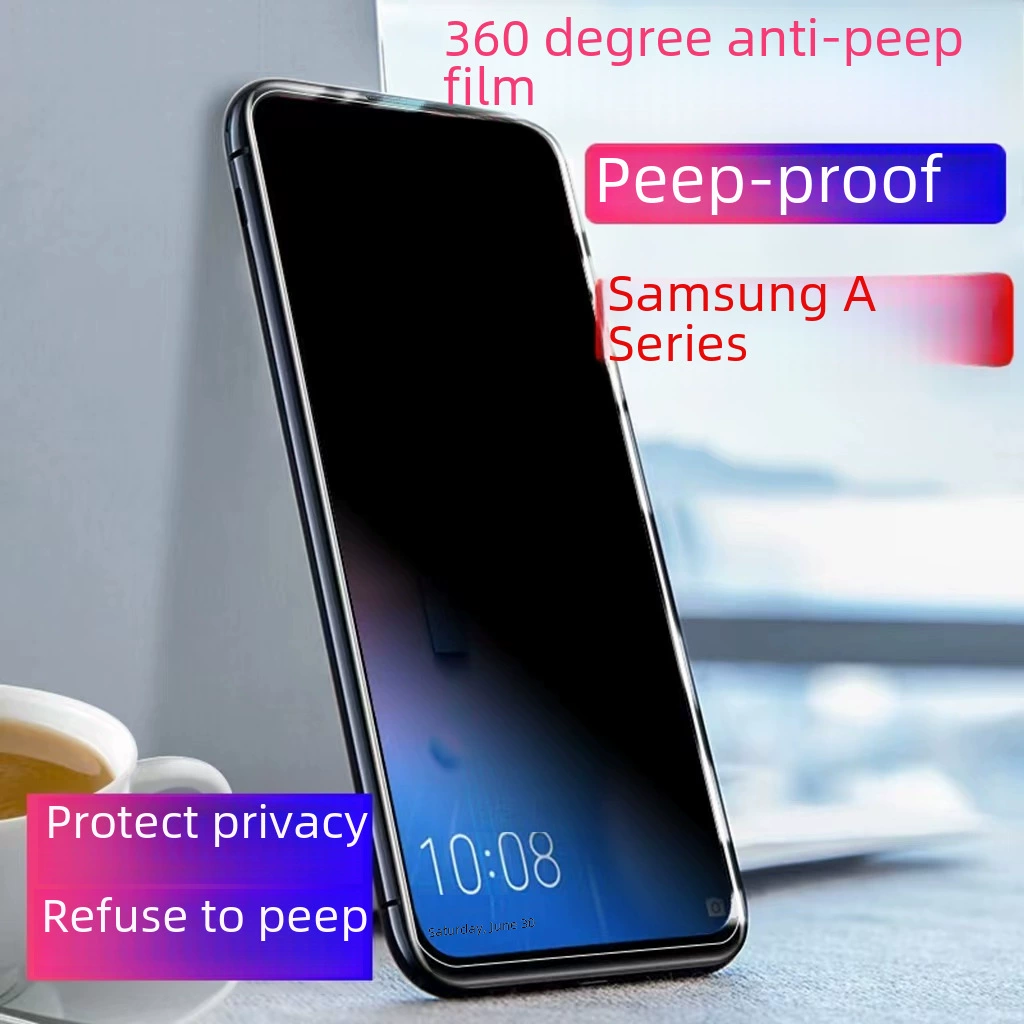 Совместимо с Samsung A17 A36 A56 360 градусов защитная антиприватная закалённая плёнка Samsung A57 A07 360 анти-privacy защитная плёнка для мобильного телефона