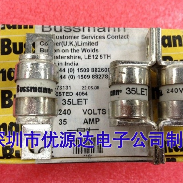 BUSSMANN保险管80LET 80A 240v bs88:4 63LET 63A熔断器伊顿