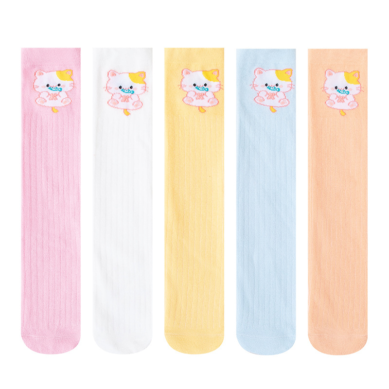 summer thin breathable cartoon children's socks