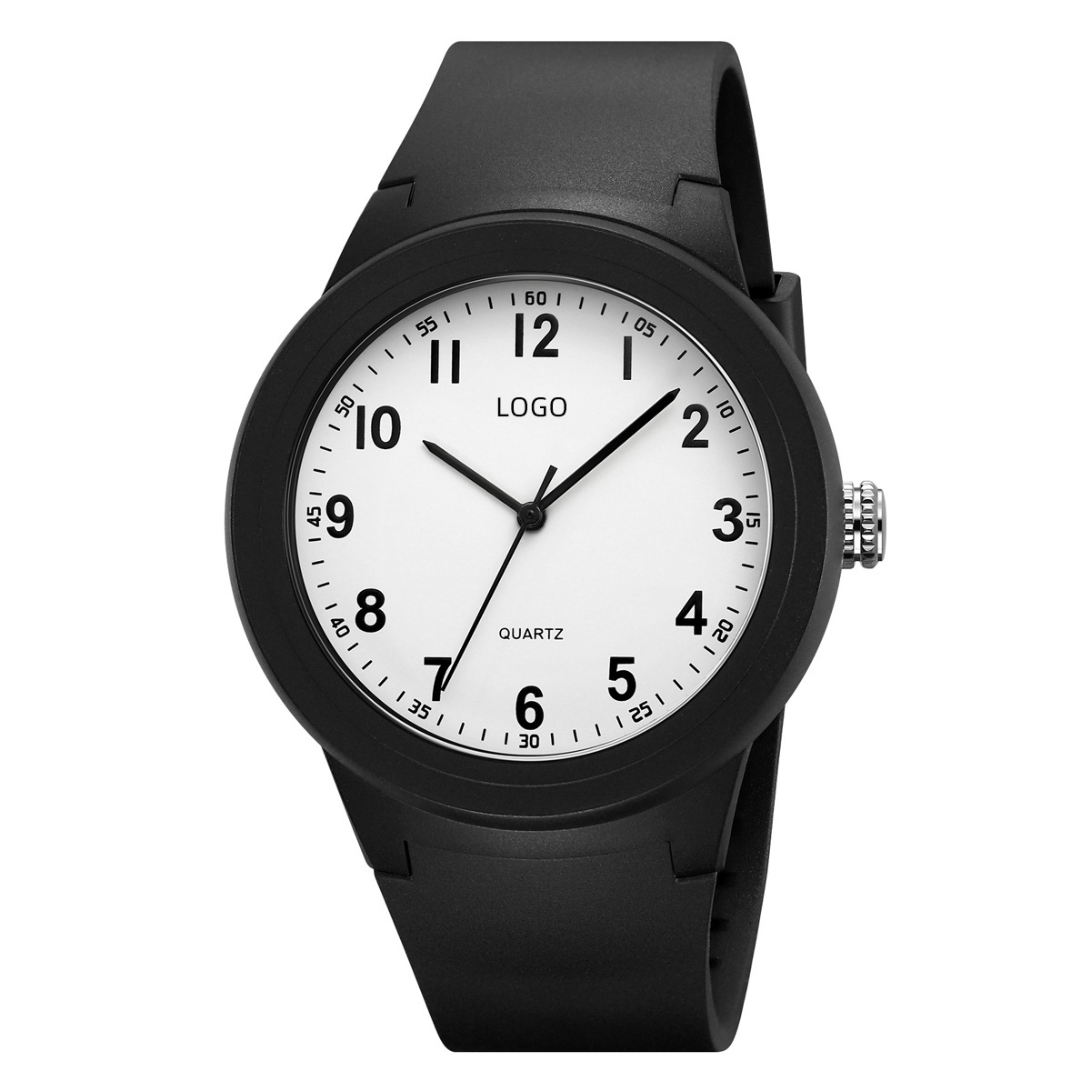 Moda coreana simple reloj blanco para hombres 50 metros reloj de cuarzo impermeable fábrica personalizada profesional image 9