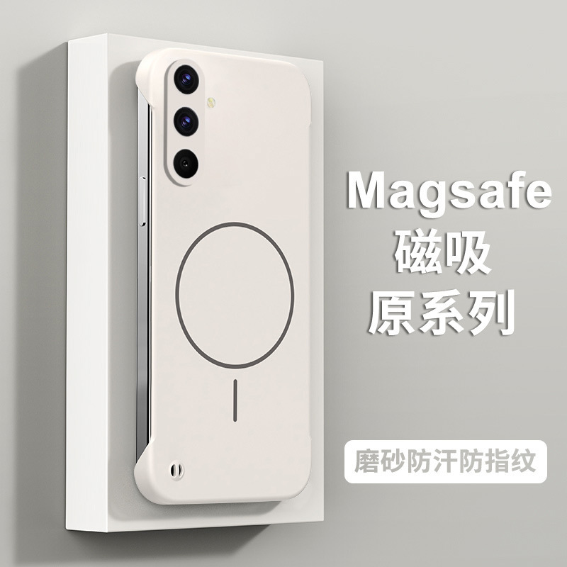 Suitable for Samsung A56 Mobile Phone Case A55 New A54 Magnetic A53 Borderless A35/A34 Hard A73 Case