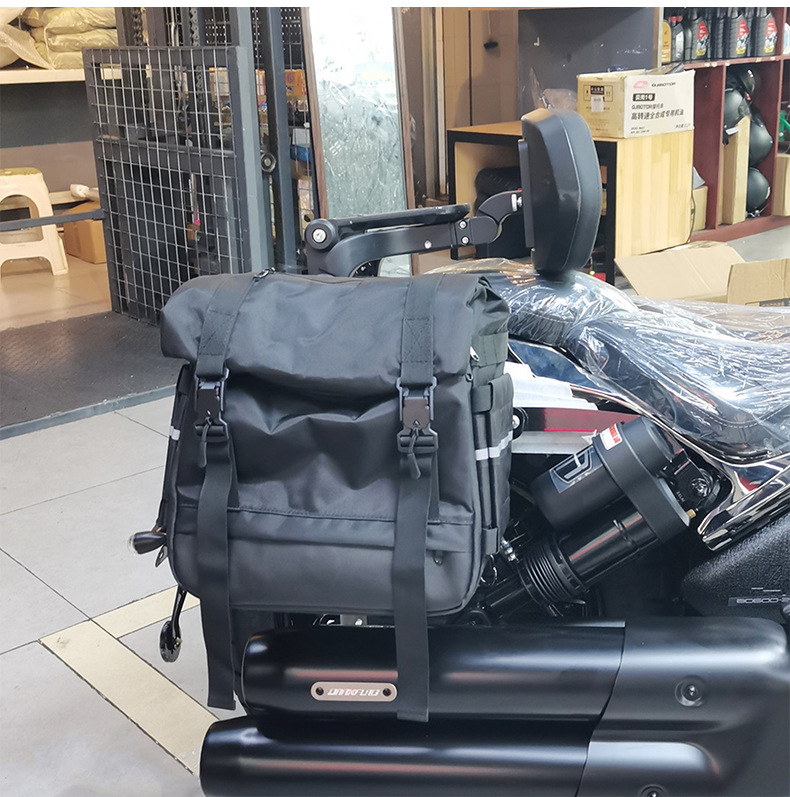 Suitable for Benda Black Flag -499.999999999% off motorcycle with foldable and extendable backrest, driver and passenger backrest modification