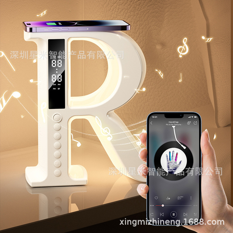 無線bluetooth音響メーカー雰囲気灯オフィス家庭用置物目覚まし時計多機能スマートbluetoothスピーカー卸売り|undefined