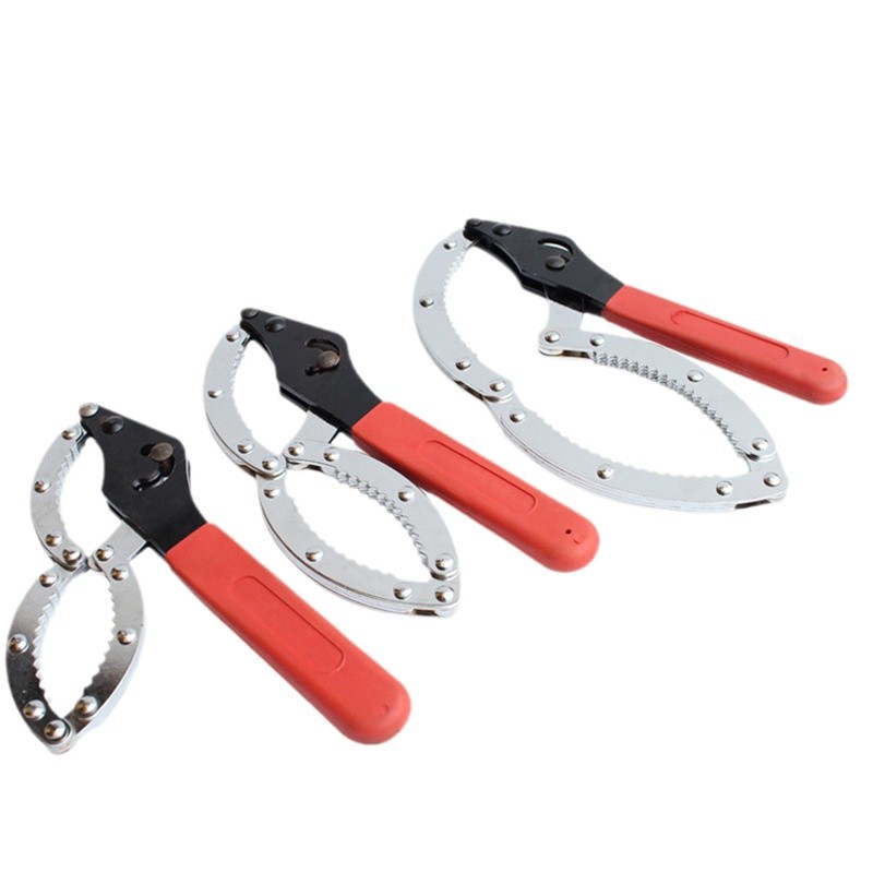 Llave para filtros de aceite de taller de reparación de automóviles al por mayor, llave para cambio de aceite, herramienta de filtro tipo esposas.