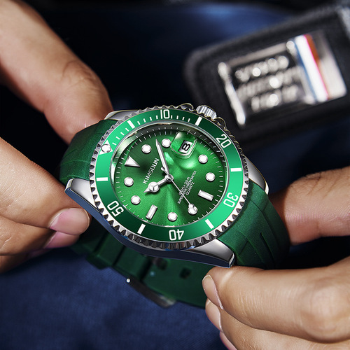 Black and green water ghost cross-border Kingston brand watch watch men's luminous waterproof quartz watch men's watch watch