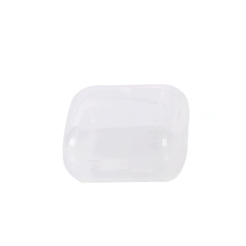 box 3.5 Очень прозрачная маленькая квадратная коробка, переносная коробка для ушных затычек из ПП, коробка для хранения, держатель рыболовных крючков, мини-, крышка, маленькая резиновая коробка