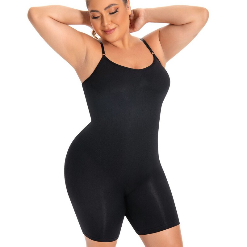 European and American Cross-Border Women's Shapewear Bodysuit, Tummy Control, Butt Lift, Waist Cincher, Seamless, Flat Legs, Plus Size, Inner Wear, Sports Yoga Wear for Women