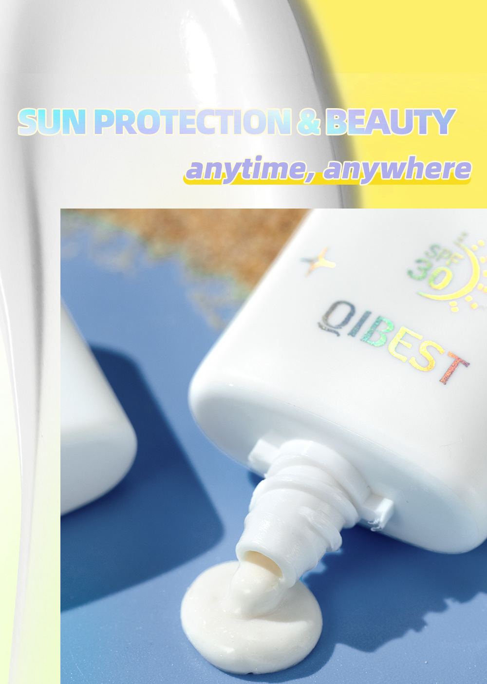 QIBEST Cross-border Isolation Pearlescent Brightening Primer Moisturizing, Natural, Refreshing, Oil-Control and Non-Greasy Hydrating Isolation Lotion Item Picture