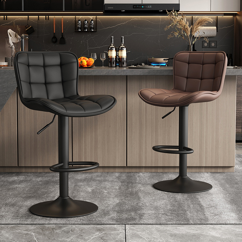 Silla de bar lujoso de alta calidad silla de bar elevadora alta silla de cajero de recepción silla de bar moderna simple