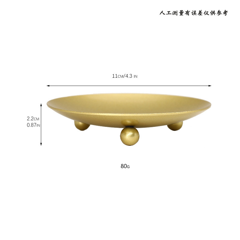 Portavelas de Hierro Negro, Base para Velas de Aromaterapia, Bandeja Redonda para Velas, Portavelas de Hierro para Bodas, Regalo de Arte Festivo